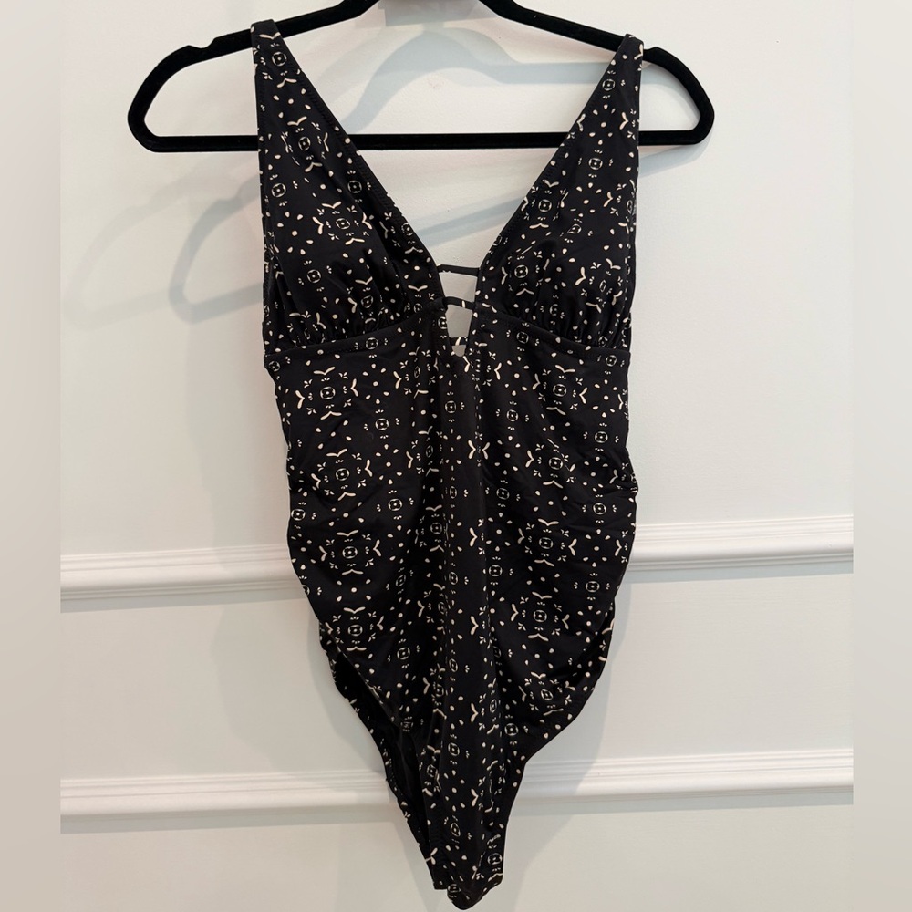 Maternity Black One-Piece Swimsuit by A Pea in the Pod